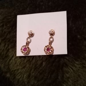 Stud dangling earrings